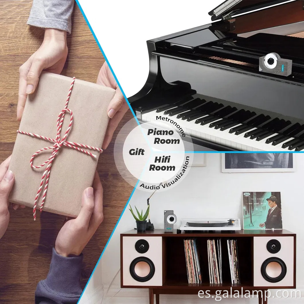 Música de altavoces de ferrofluid, simbionte en una botella, lámpara de visualización de ferroflúd, juguete líquido imán